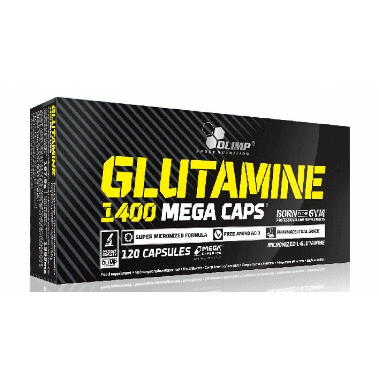 OLIMP SPORT NUTRITION GLUTAMINE 1400 MEGA CAPS 120 stk 