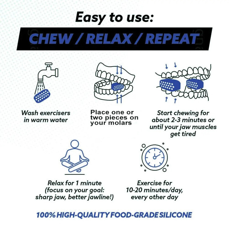 Jawline Kæbe træner (2-pack)