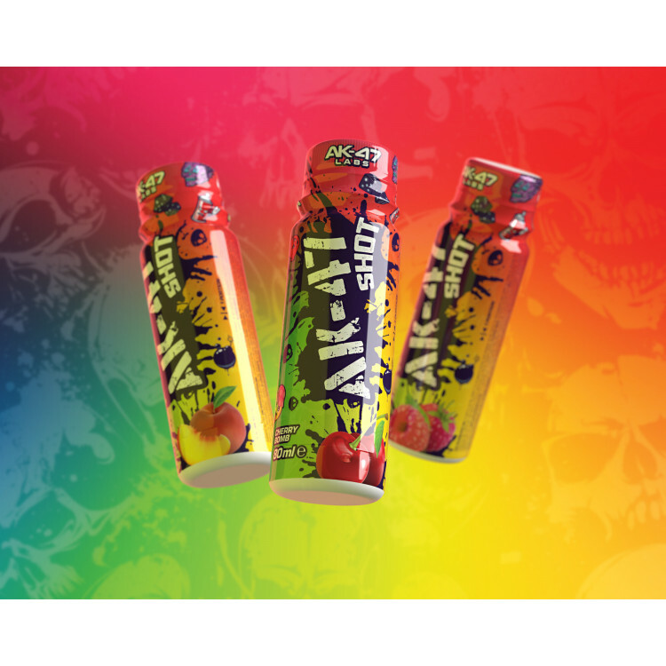 A₭-47 LABS SHOT 12 x 80ml - Cherry Bomb