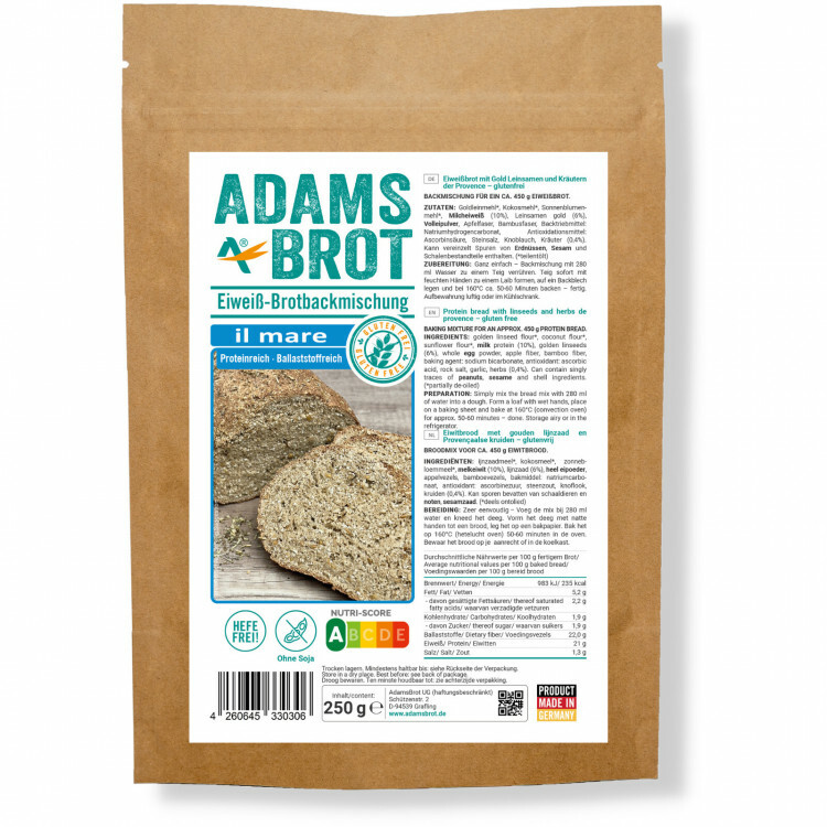 Proteinbrød bagemix (250 g) - Il Mare