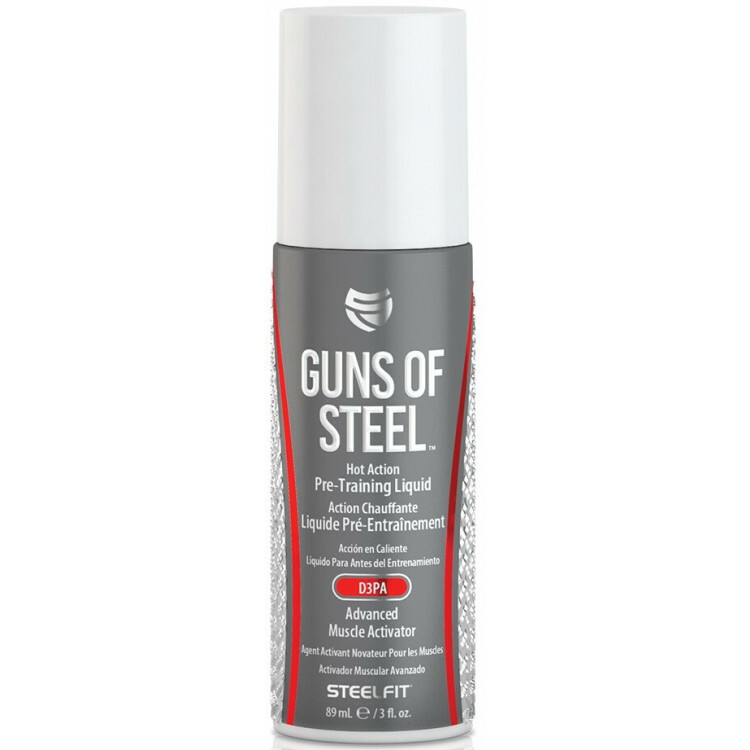 PRO TAN GUNS OF STEEL, HOT ACTION PRE-TRAINING LIQUID - 89 ML.