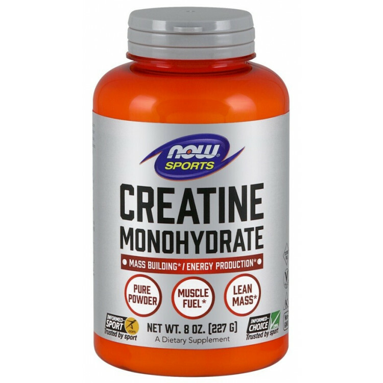 NOW FOODS CREATINE MONOHYDRATE, PURE POWDER - 227 GRAMS