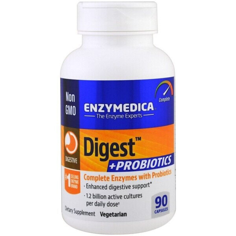 Digest + Probiotics, 90 kapsler