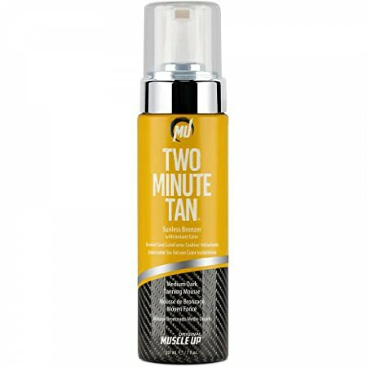 PRO TAN TWO MINUTE TAN, SUNLESS BRONZER INSTANT GLOW DARK TANNING GEL - 237 ML.
