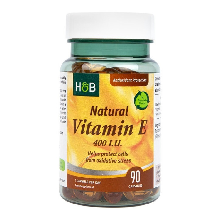 Natural Vitamin E 400 IU, 90 kapsler