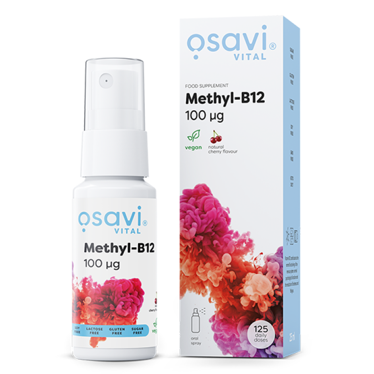 Methyl-B12 Oral Spray 100mcg (Cherry) 25 ml.