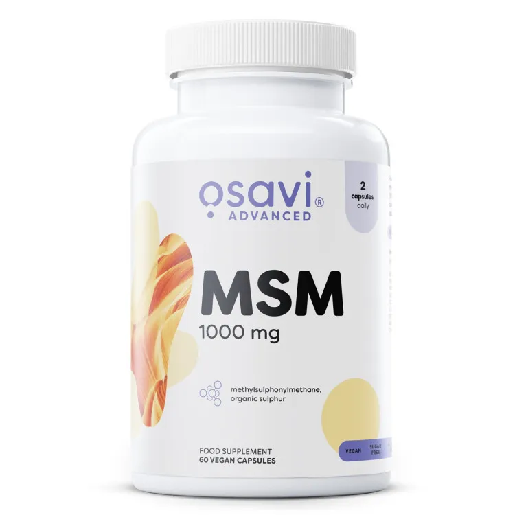 MSM, 1000mg - 60 kapsler | Køb her
