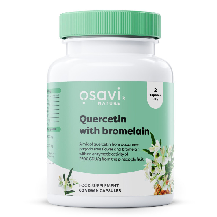 Quercetin with Bromelain 60 vegan kapsler