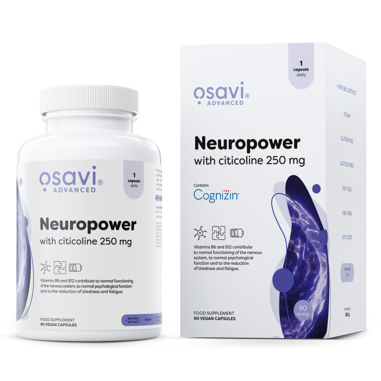 Neuropower with Citicoline 250mg 90 vegan kapsler