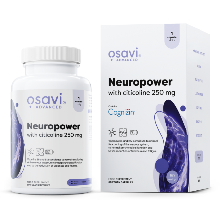 Neuropower with Citicoline 250mg 60 vegan kapsler