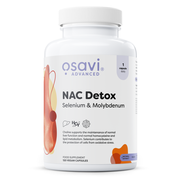 NAC Detox Selenium & Molybdenum 120 vegan kapsler