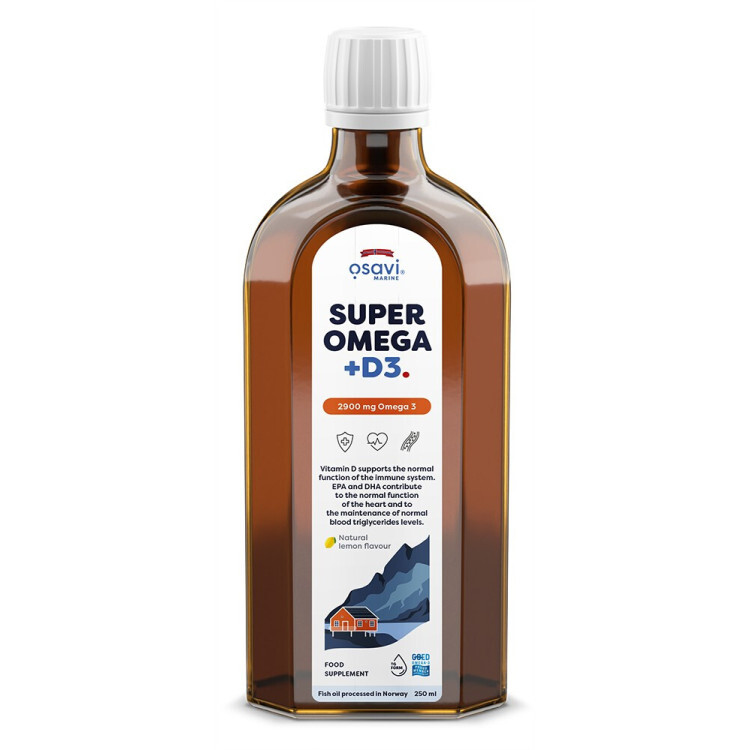 Super Omega + D3 2900mg Omega 3 (Lemon) 250 ml.