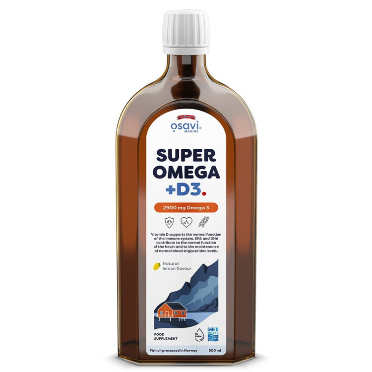 Super Omega + D3 2900mg Omega 3 (Lemon) 500 ml.