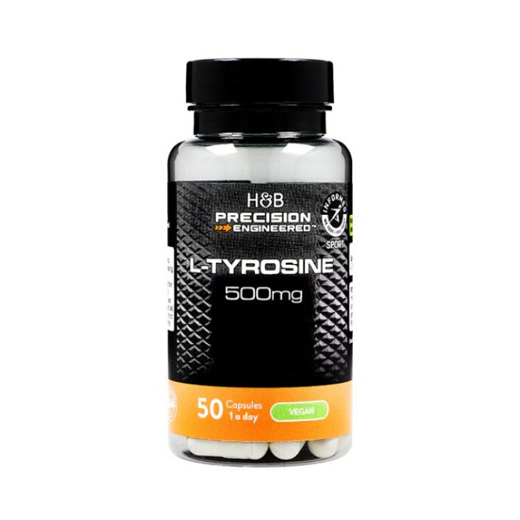 Precision Engineered L-Tyrosine 500mg, 50 kapsler
