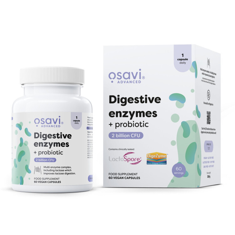Digestive enzymes + probiotic 60 vegan kapsler