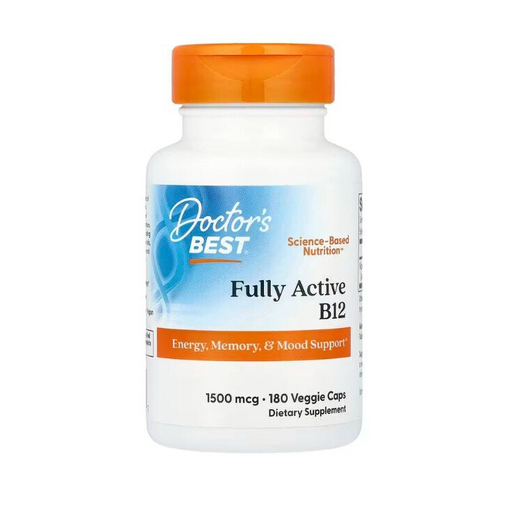 Fully Active B12 1500mcg, 180 vkapsler