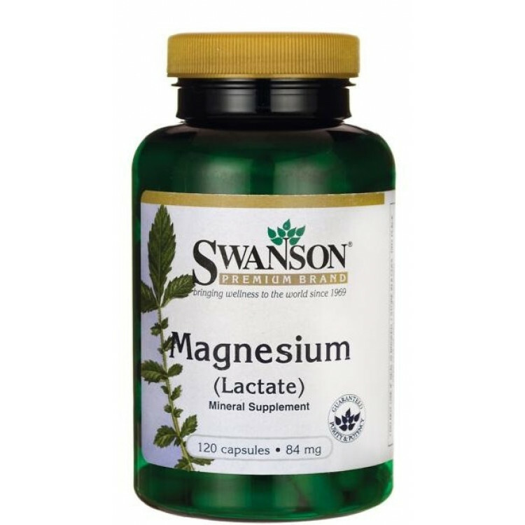 SWANSON HEALTH MAGNESIUM LACTATE 84 mg 120 stk 