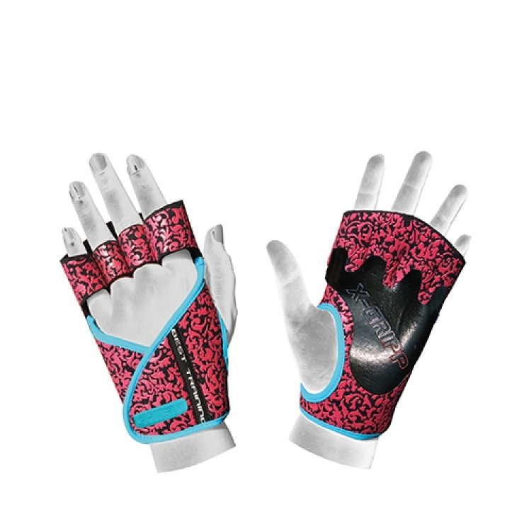 Chiba 40936 Dame Motivation Handsker (Black/Pink/Turquoise)