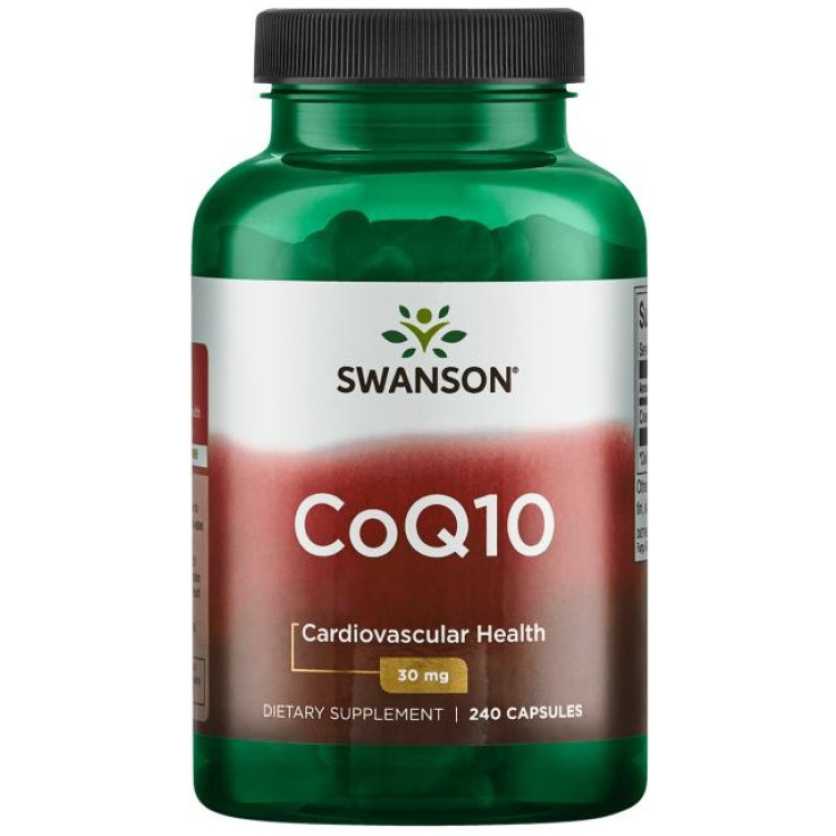 Swanson CoQ10, 30 mg, 240 kapsler