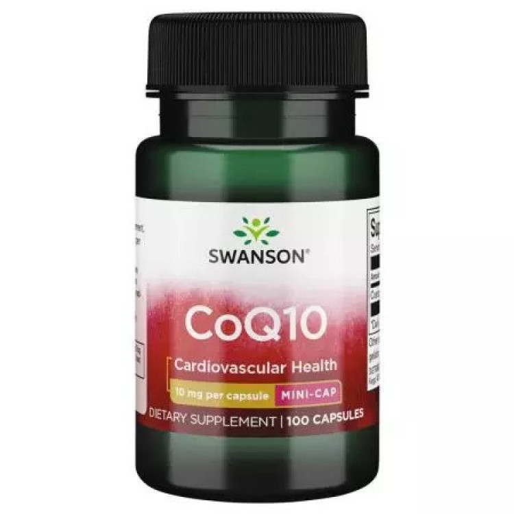 Swanson CoQ10, 10 mg, 100 kapsler
