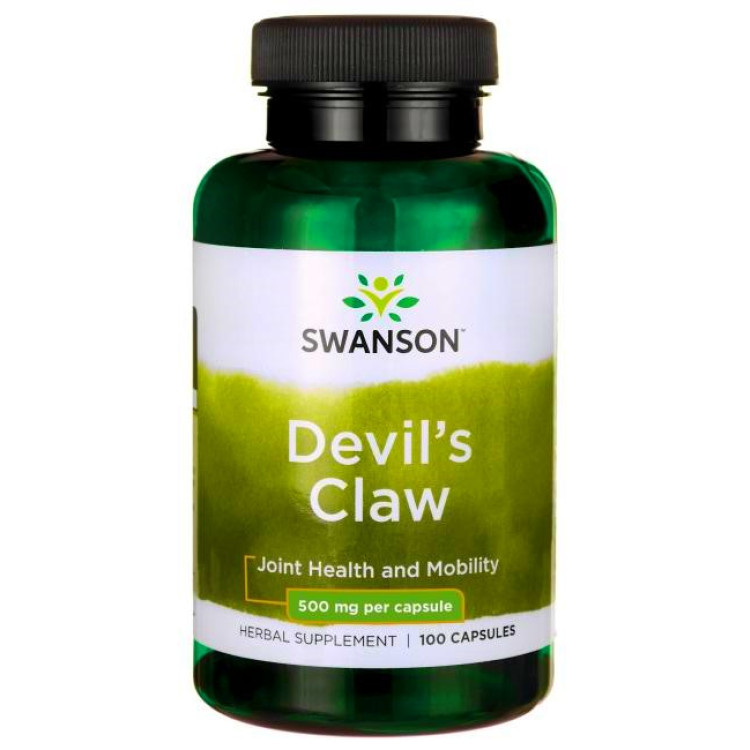 Swanson Djævleklo, 500 mg, 100 kapsler