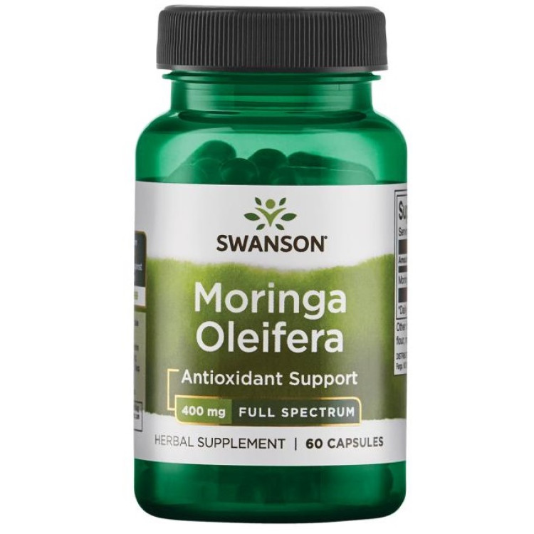 Swanson Moringa Oleifera, 400 mg, 60 kapsler