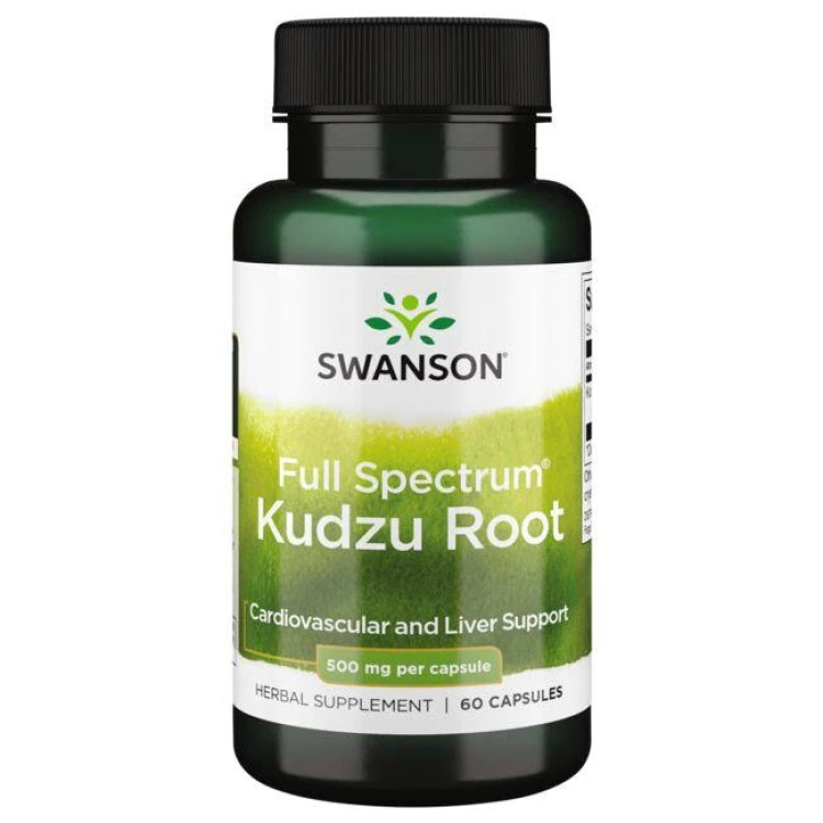 Swanson Fuldt Spektrum Kudzu Rod, 500 mg, 60 kapsler