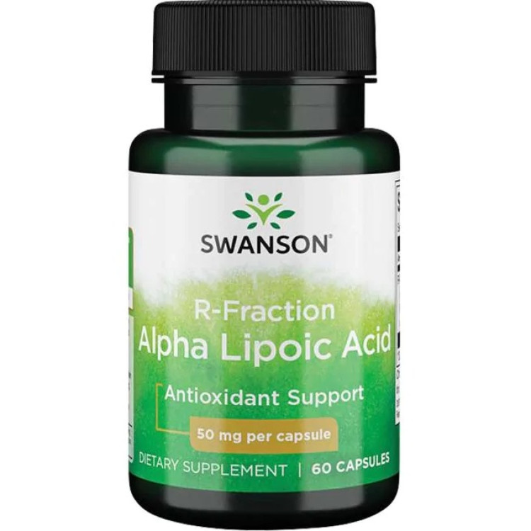 Swanson R-Fraction Alpha Liponsyre, 50 mg, 60 kapsler
