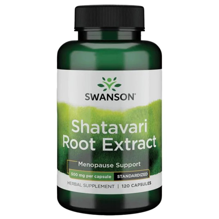Swanson Shatavari Rodekstrakt, 500 mg, 120 kapsler