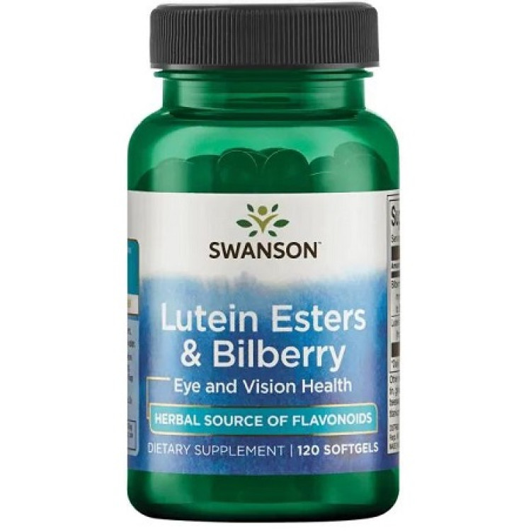 Swanson Lutein Estere og Blåbær, 120 kapsler