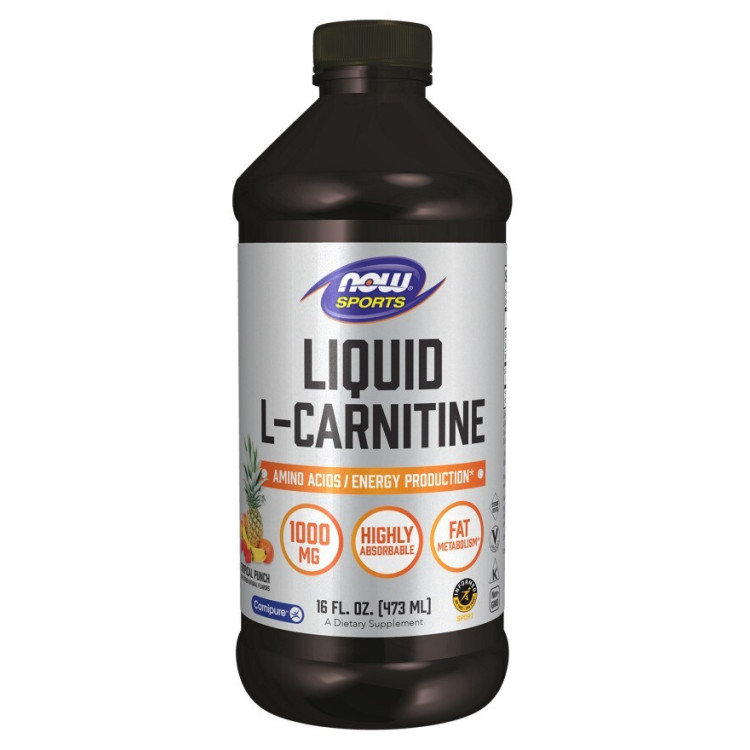 Now Foods Flydende L-Carnitin 1000 mg, 473 ml