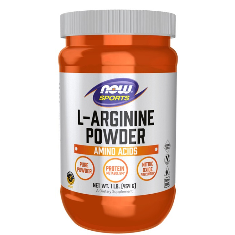 Now Foods L-Arginin pulver, 454 gram