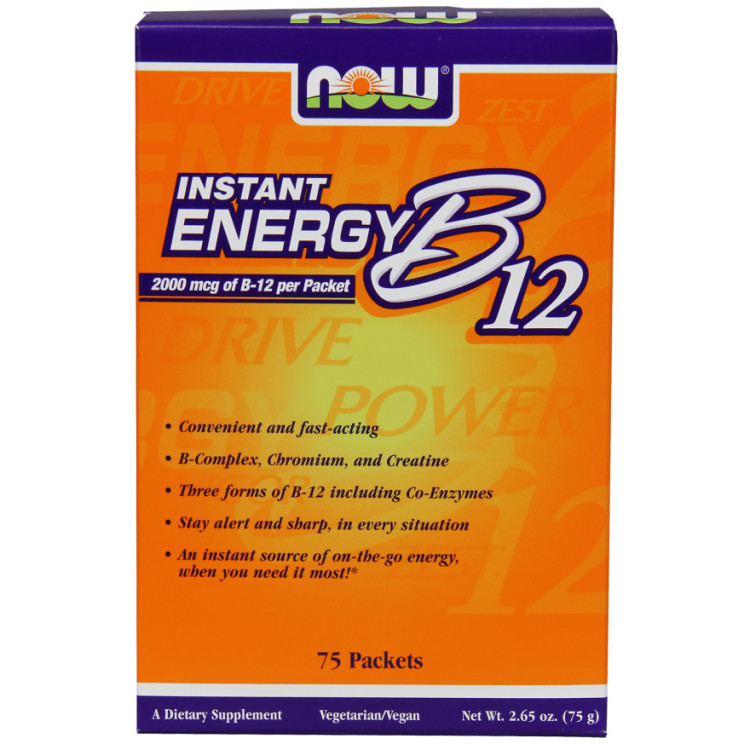 Now Foods Vitamin B-12 Instant Energy, 75 breve