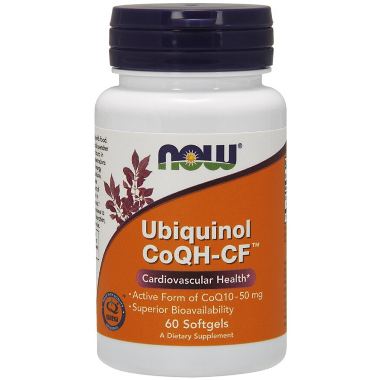 Now Foods Ubiquinol CoQH-CF, 60 kapsler