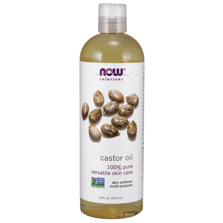 Now Foods Ricinusolie, 100% ren, 473 ml
