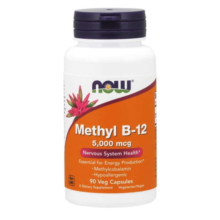 Now Foods Methyl B-12, 5000 mcg, 90 kapsler