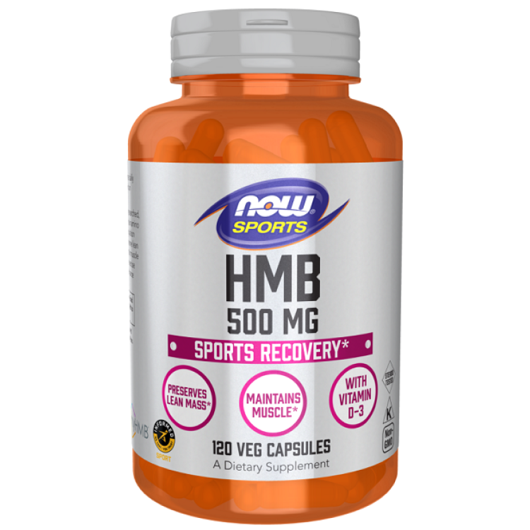 Now Foods HMB, 500 mg, 120 kapsler