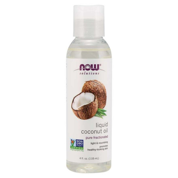 Now Foods Kokosolie, Flydende Ren Fraktioneret, 118 ml