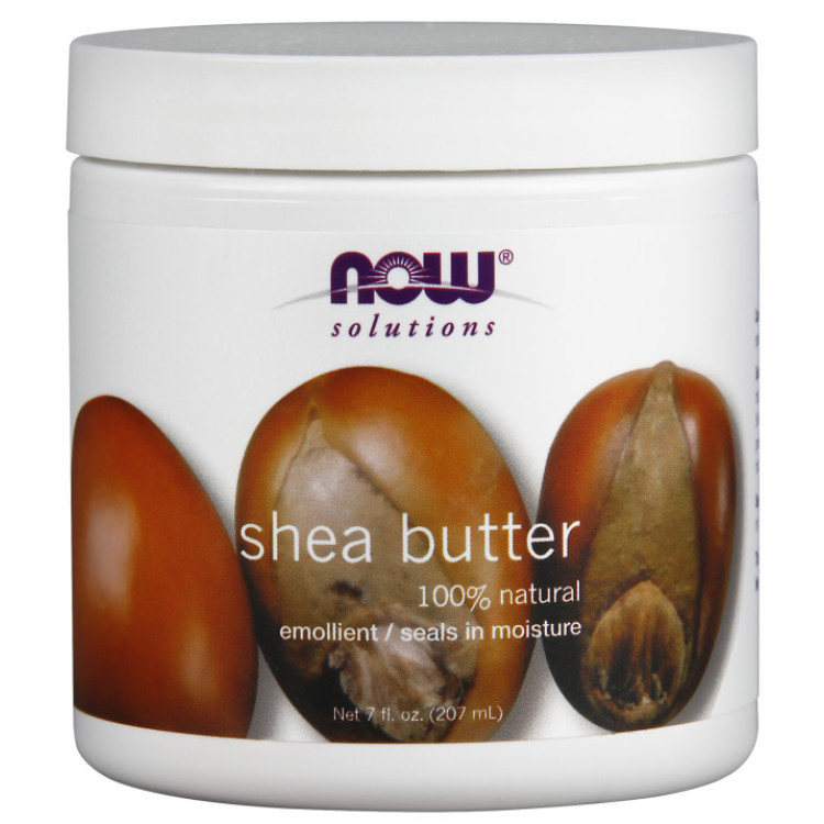 Now Foods Shea Butter, 100% naturlig, 207 ml