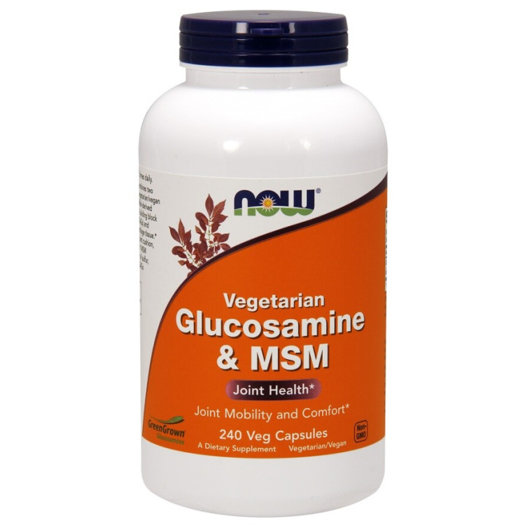 Now Foods Glucosamin & MSM Vegetarisk, 240 kapsler