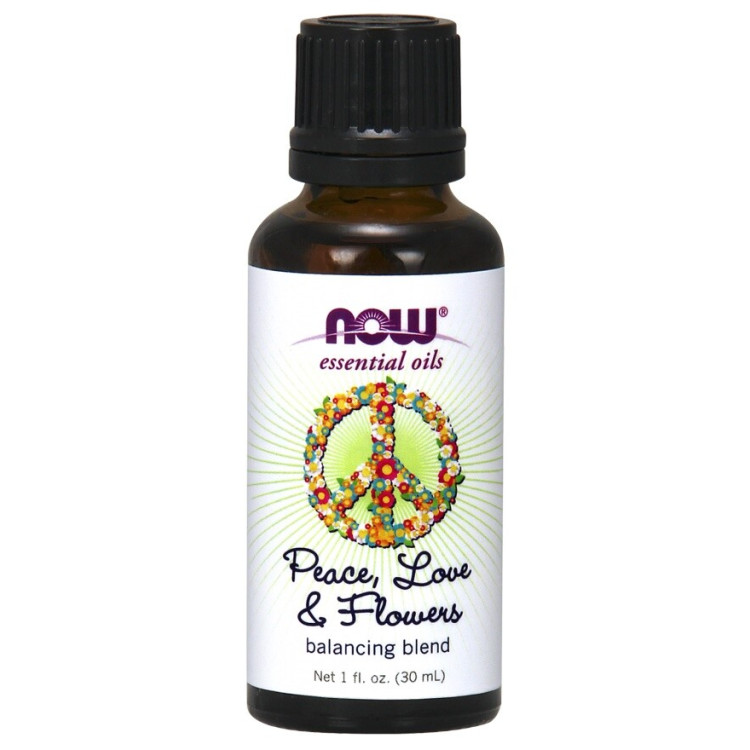 Now Foods Æterisk Olie, Peace Love & Flowers Oil Blend, 30 ml