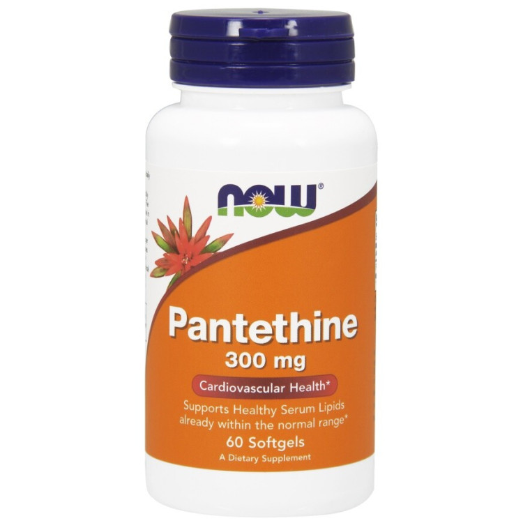Now Foods Pantethin, 300 mg, 60 kapsler