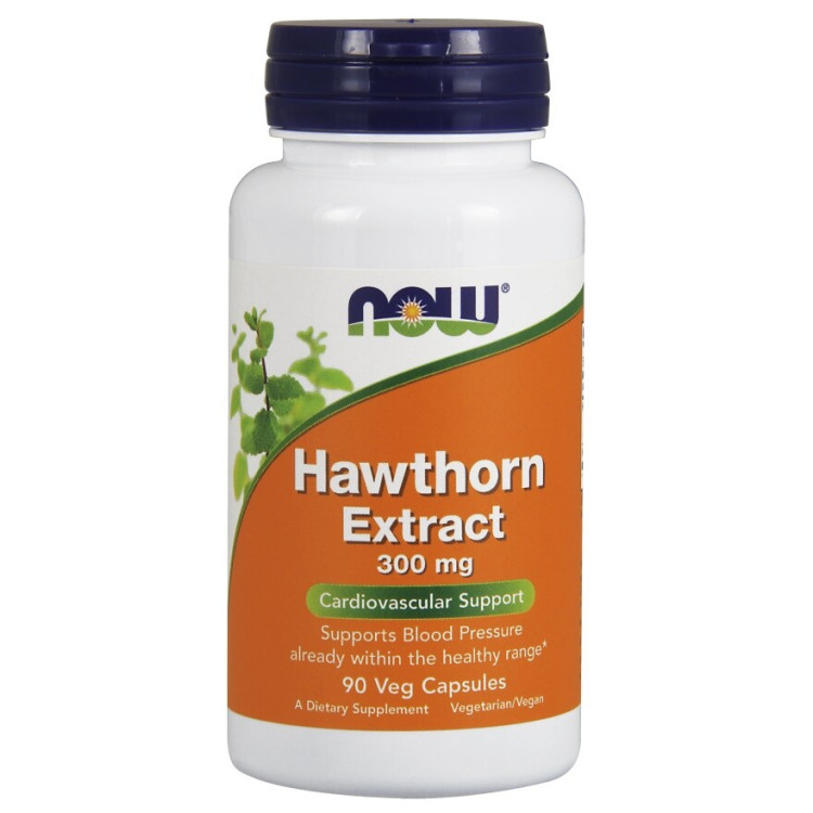 Now Foods Hvidtjørn Ekstrakt, 300 mg, 90 kapsler