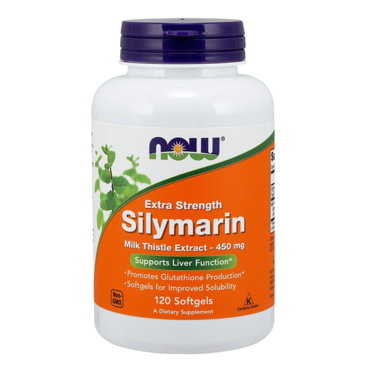Now Foods Marietidsel Ekstrakt, 450 mg Ekstra Styrke, 120 kapsler