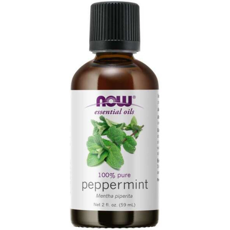 Now Foods Æterisk Olie, Pebermynteolie, 59 ml