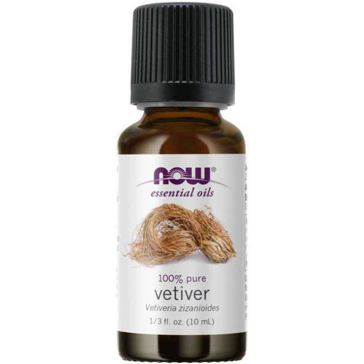 Now Foods Æterisk Olie, Vetiver Olie, 10 ml