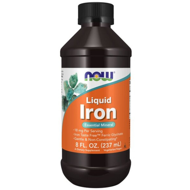 Now Foods Flydende Jern, 237 ml