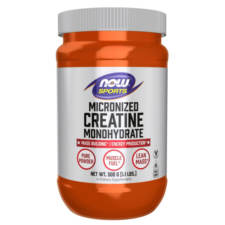 Now Foods Mikroniseret Kreatin Monohydrat, 500 gram