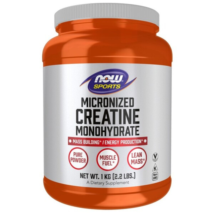 Now Foods Mikroniseret Kreatin Monohydrat, 1000 gram