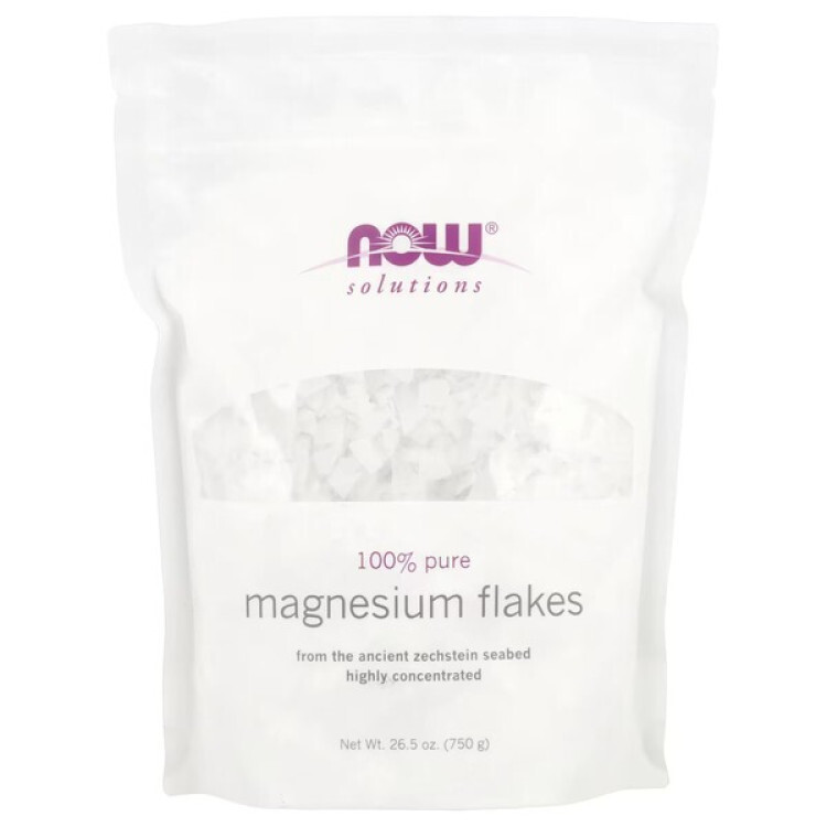 Now Foods 100% Ren Magnesium Flager, 750 gram